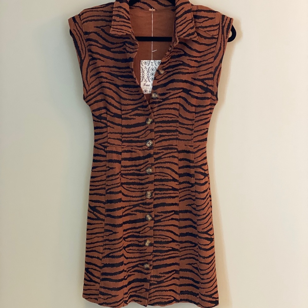 Free People Animal Print Dress